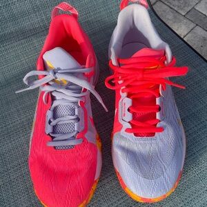 Nike Dual-Tone Bright Orange and oxygen purple Athletic Shoes